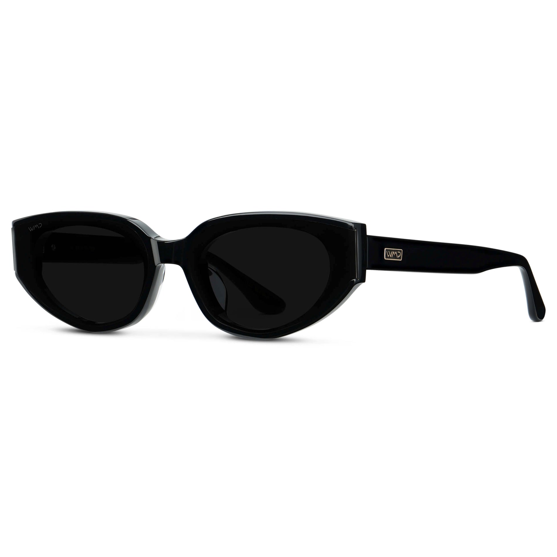 ASTRA Women's Cat - Eye Sunglasses in Triple Black by WMP Eyewear - PUNCH Watch & Eyewear - WMP Eyewear