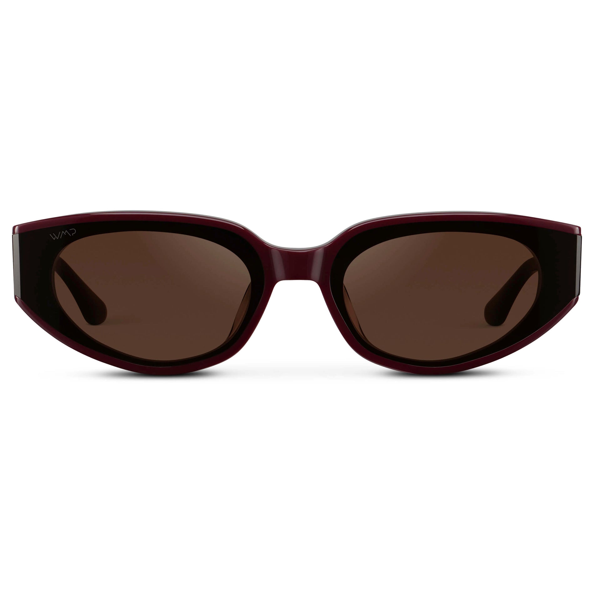 ASTRA Women's Cat-Eye Sunglasses in Black Cherry Red by WMP Eyewear - PUNCH Watch & Eyewear 