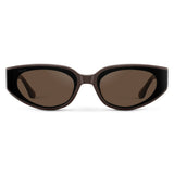 ASTRA Women's Cat-Eye Sunglasses in Mocha Brown by WMP Eyewear