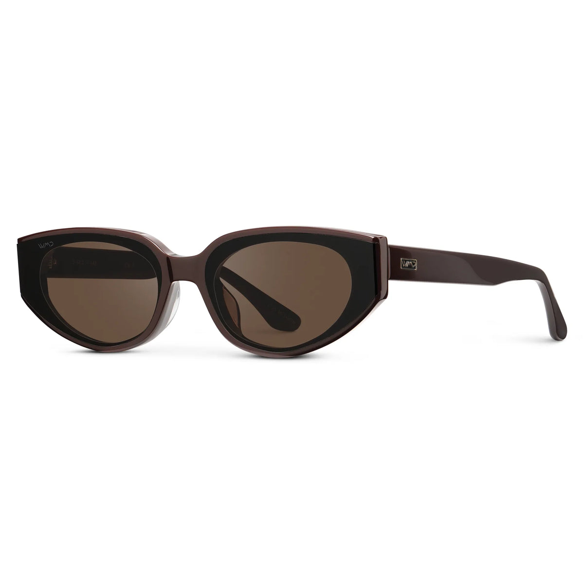 ASTRA Women's Cat-Eye Sunglasses in Mocha Brown by WMP Eyewear