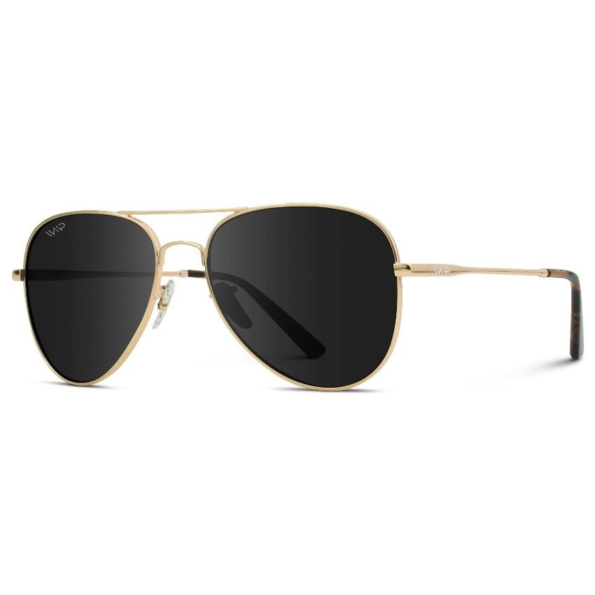 MAXWELL Polarized Unisex Aviator Sunglasses Gold Frame by WMP Eyewear - PUNCH Watch & Eyewear - WMP Eyewear