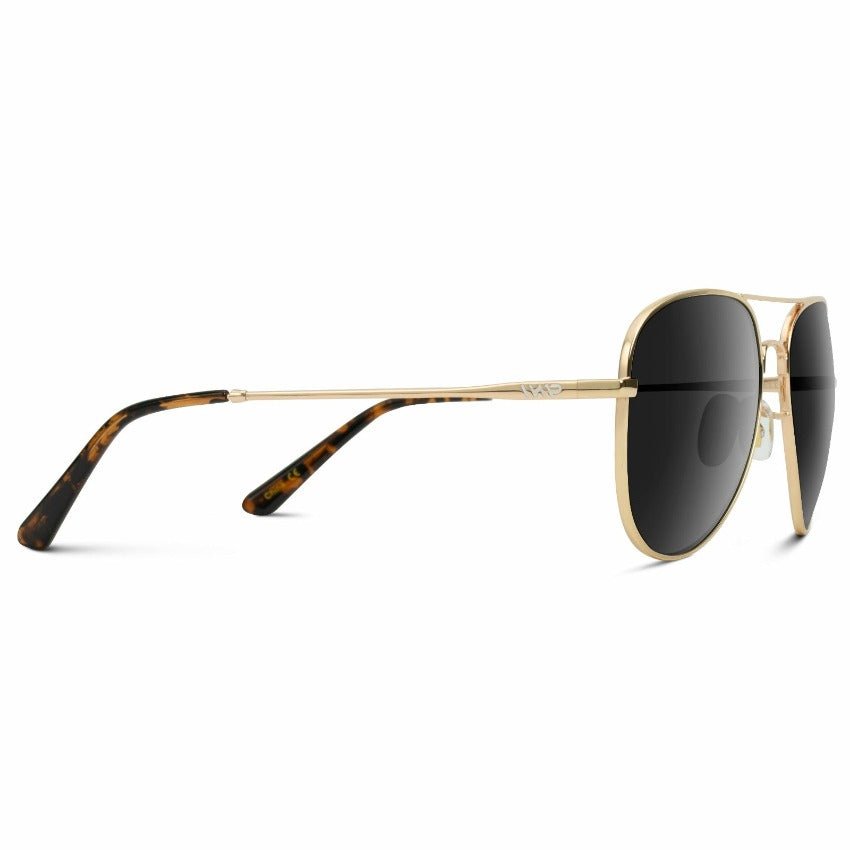 MAXWELL Polarized Unisex Aviator Sunglasses Gold Frame by WMP Eyewear - PUNCH Watch & Eyewear - WMP Eyewear