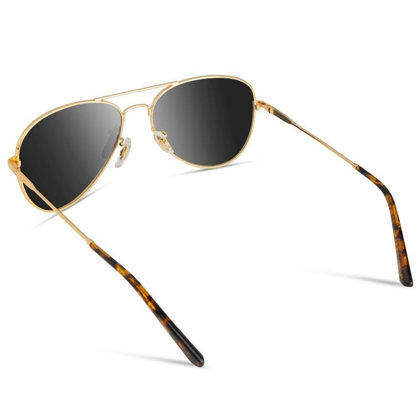 MAXWELL Polarized Unisex Aviator Sunglasses Gold Frame by WMP Eyewear - PUNCH Watch & Eyewear - WMP Eyewear