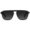 EMERSON Unisex Square Aviator Sunglasses in Black Beige Tort by WMP Eyewear - Punch Watch Design 
