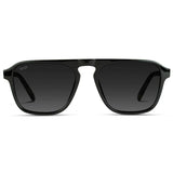 EMERSON Unisex Square Aviator Sunglasses in Black Beige Tort by WMP Eyewear