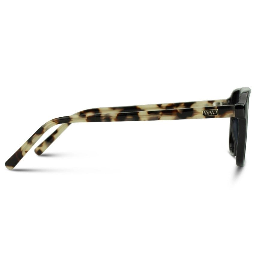 EMERSON Unisex Square Aviator Sunglasses in Black Beige Tort by WMP Eyewear - PUNCH Watch & Eyewear - WMP Eyewear