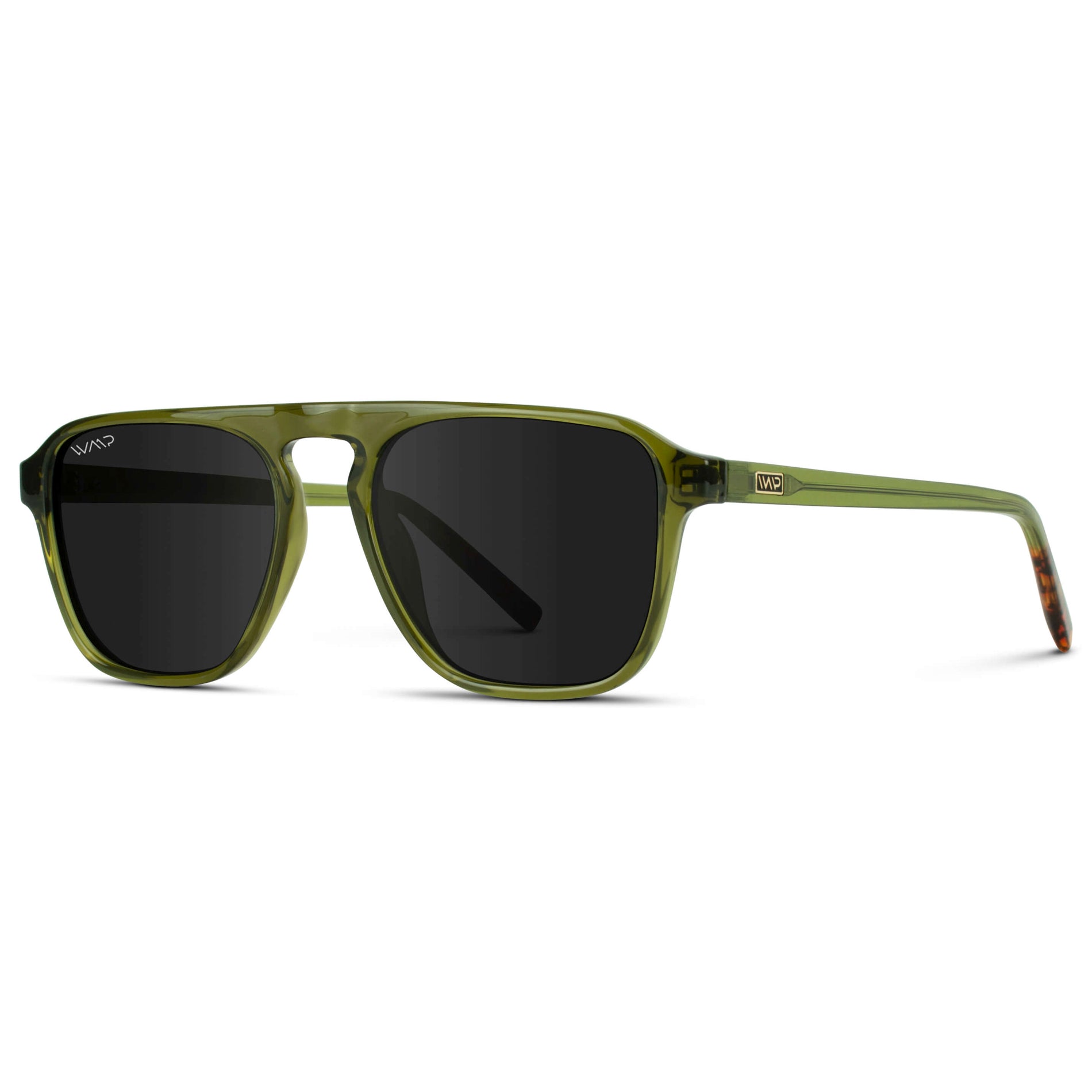 EMERSON Unisex Square Aviator Sunglasses in Saguaro Green by WMP Eyewear - PUNCH Watch & Eyewear - WMP Eyewear