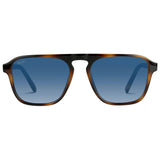 Lentes Emerson en color marrón whisky con degradado de tortuga y azul de WMP Eyewear