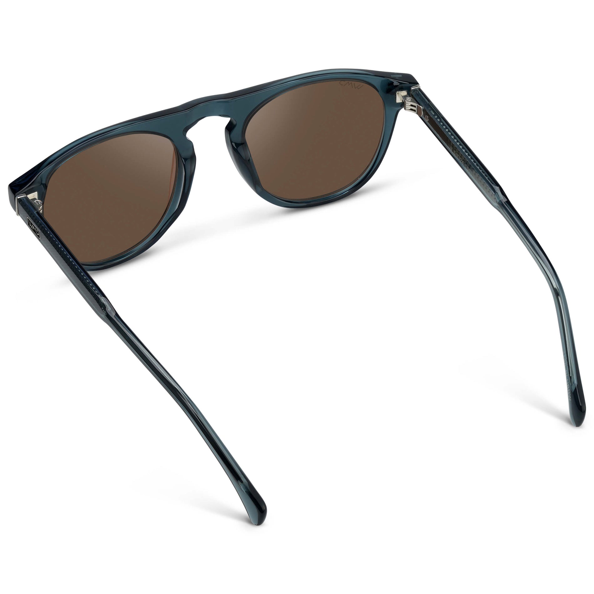 AXEL Men's Rounded Aviator Sunglasses in Crystal Steel Blue by WMP Eyewear - PUNCH Watch & Eyewear - WMP Eyewear