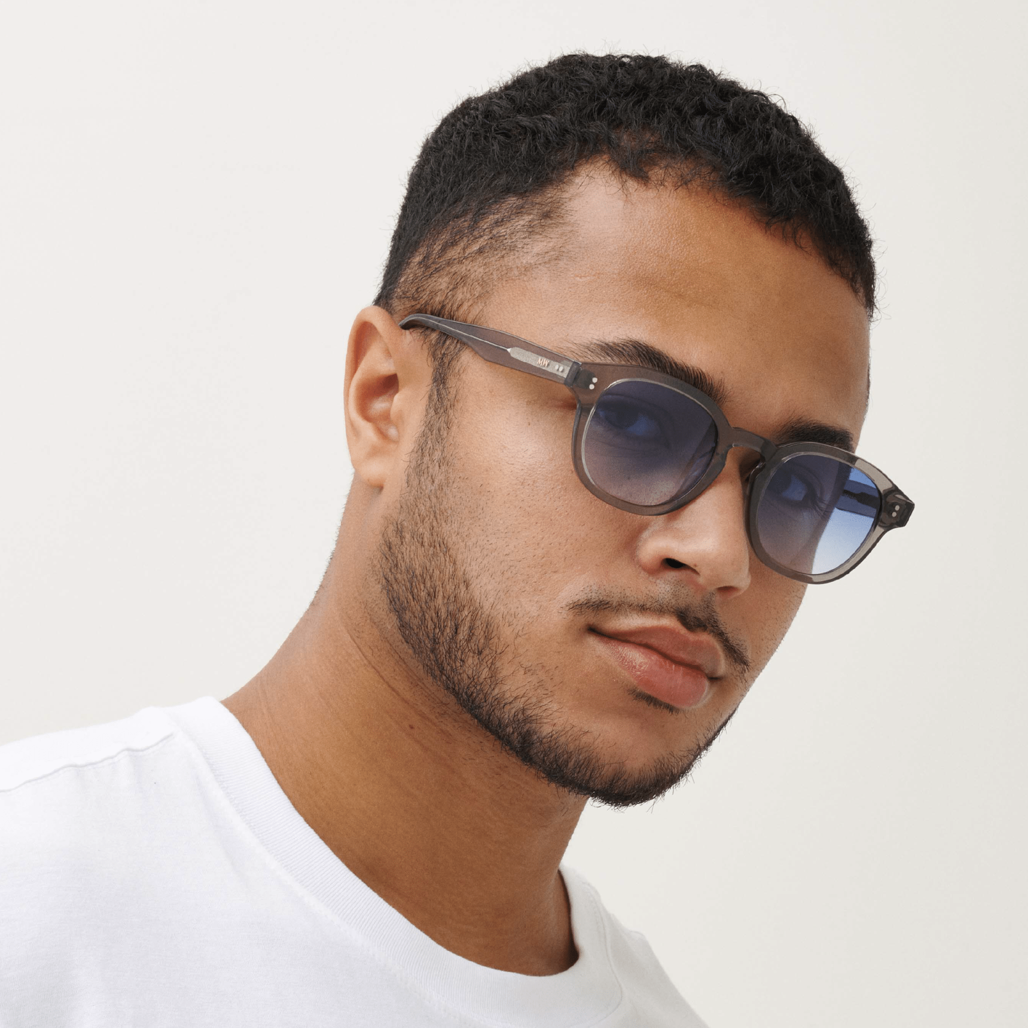 BILLE Grey Crystal Blue Sunglasses by Messy Weekend - PUNCH Watch & Eyewear - MESSY WEEKEND