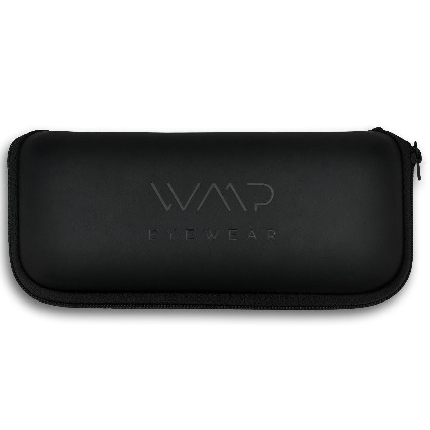 Hard Shell Sunglasses Zipper Case Black by WMP Eyewear - PUNCH Watch & Eyewear - WMP Eyewear