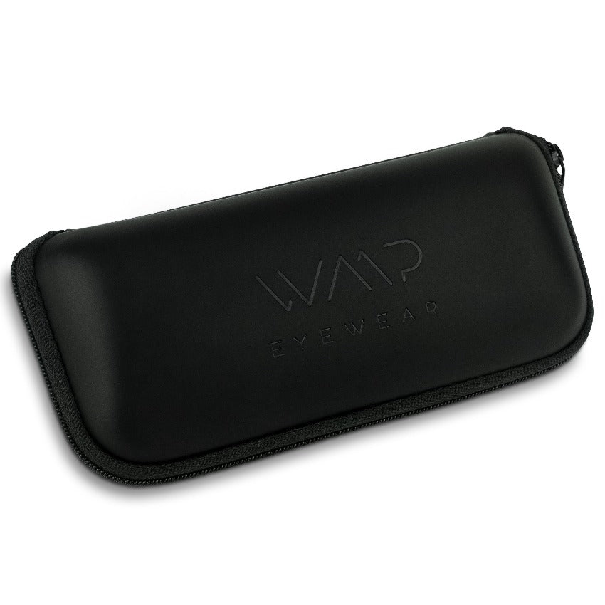 Hard Shell Sunglasses Zipper Case Black by WMP Eyewear - PUNCH Watch & Eyewear - WMP Eyewear