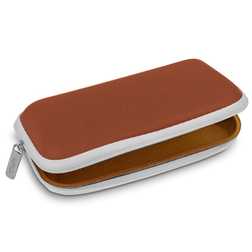 Hard Shell Sunglasses Zipper Case Brown by WMP Eyewear - PUNCH Watch & Eyewear - WMP Eyewear