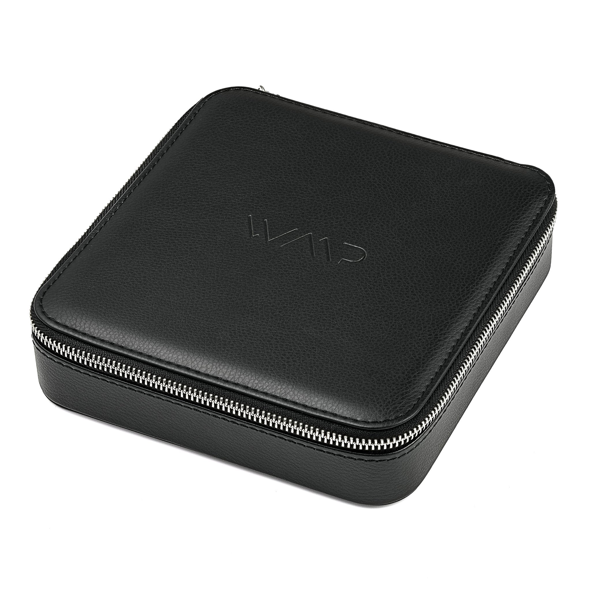 Black 3 Piece Premium Case by WMP Eyewear - Punch Watch Design 