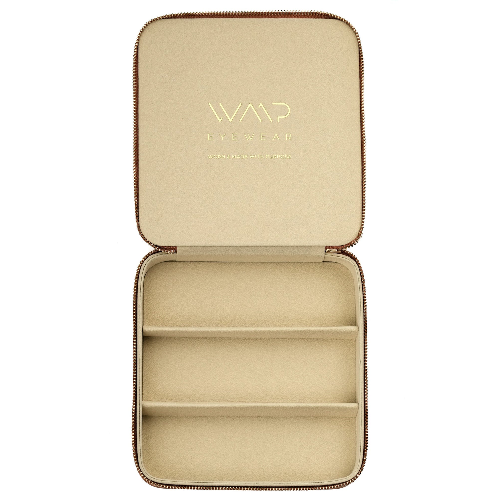 Brown 3 Piece Premium Case by WMP Eyewear - PUNCH Watch & Eyewear - WMP Eyewear