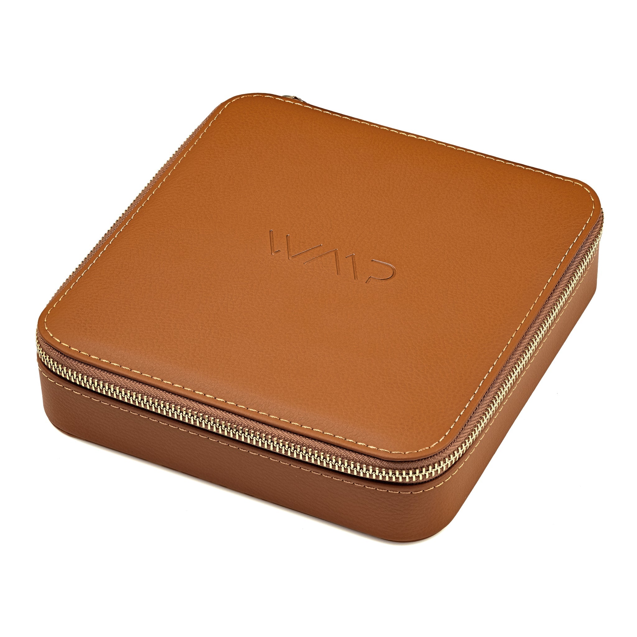 Brown 3 Piece Premium Case by WMP Eyewear - Punch Watch Design 