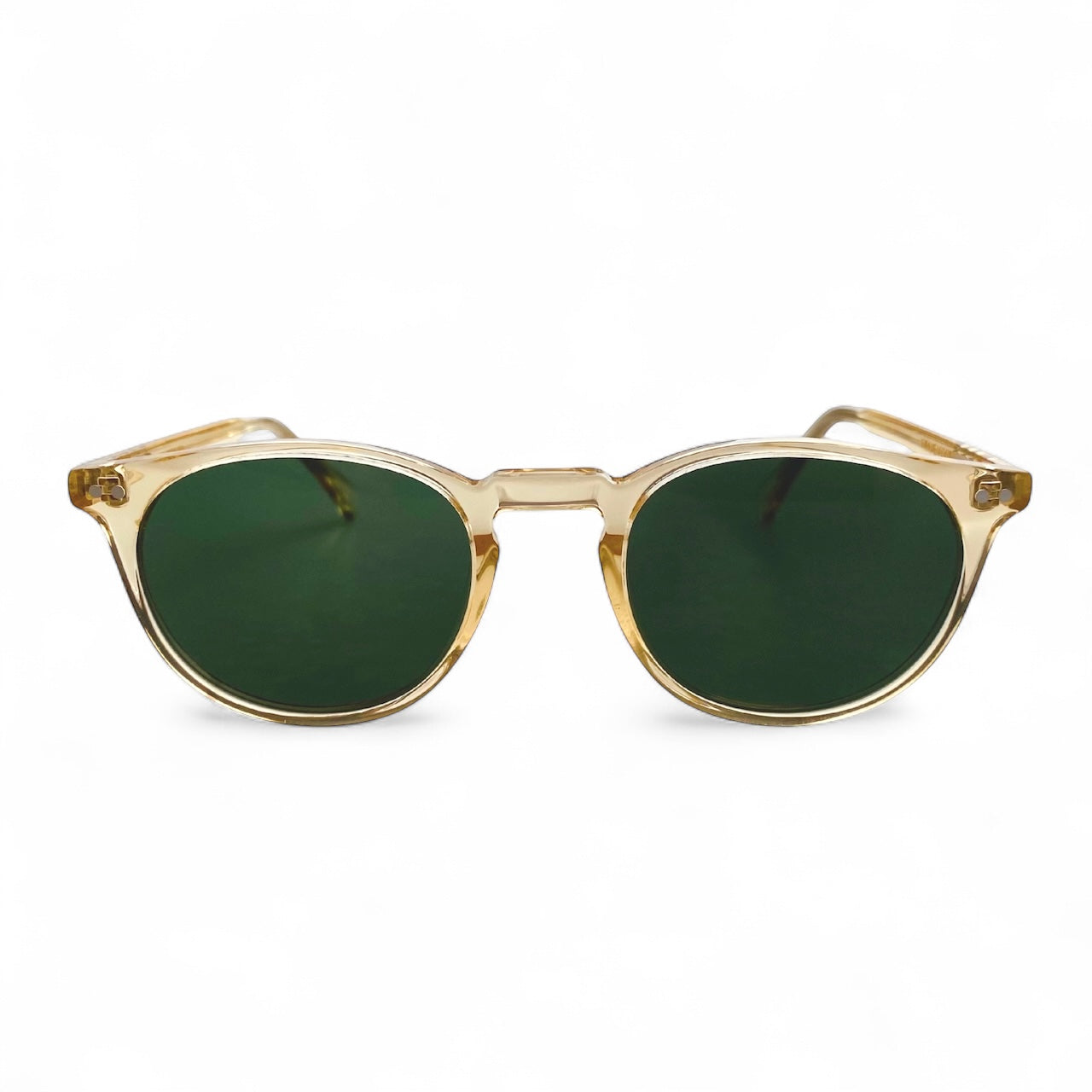 VIKA Polarized Sunglasses – Unisex, Small Fit, Champagne Green by TrueVivid