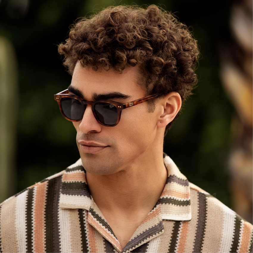 CLARK Mid-Century Polarized Men's Sunglasses in Saddlewood Tortoise by WMP Eyewear - Punch Watch Design 