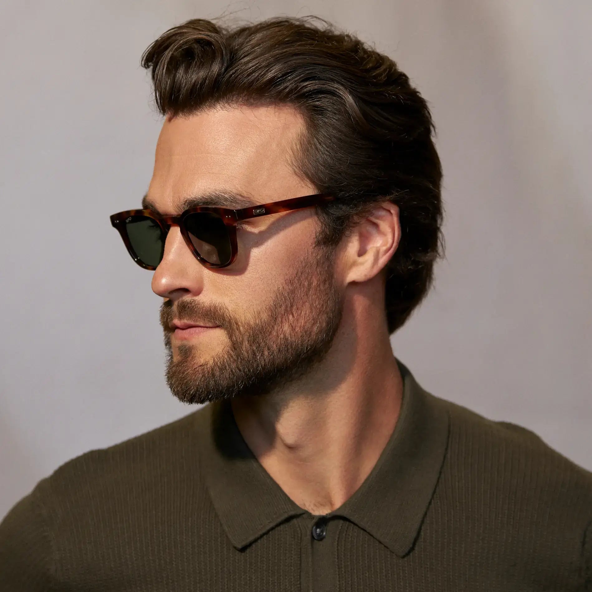 CLARK Mid-Century Polarised Men's Sunglasses in Brown Tortoise by WMP Eyewear