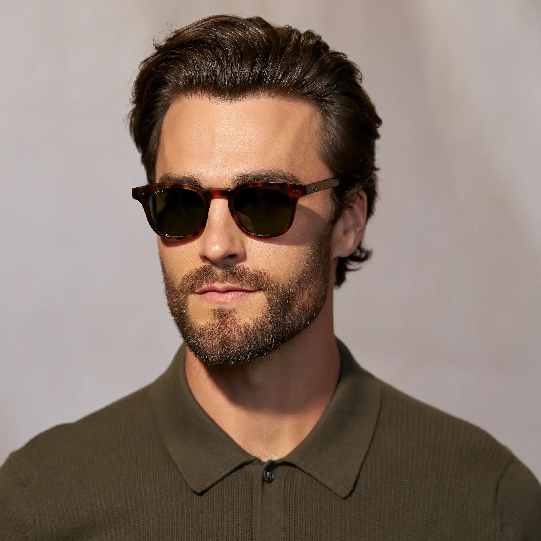 CLARK Mid-Century Polarised Men's Sunglasses in Brown Tortoise by WMP Eyewear