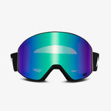 Messy Weekend Clear XE2 Ski Goggles - Green Mirrored (Black Band)