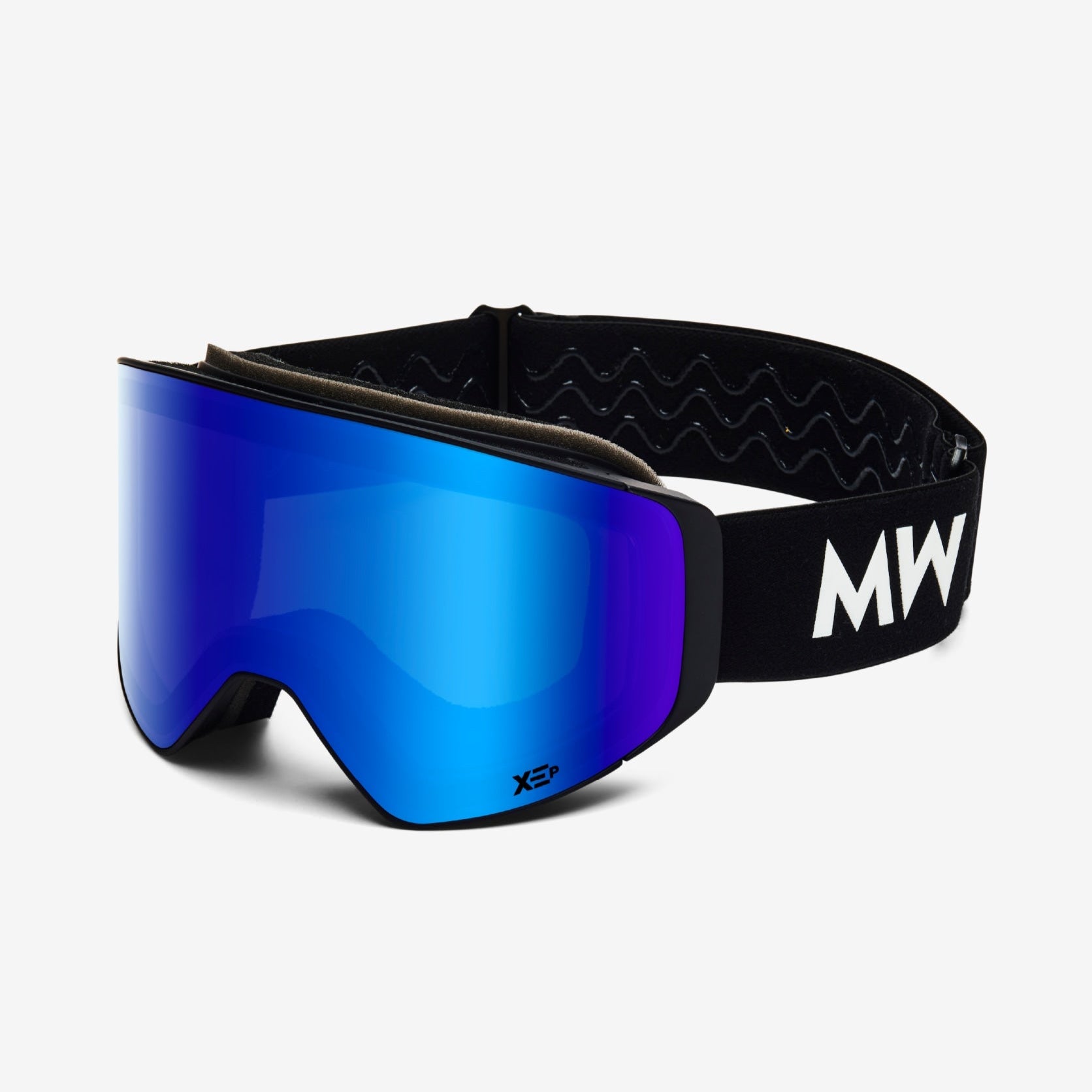 Messy Weekend Clear XEP Photochromic Ski Goggles (Black Band)