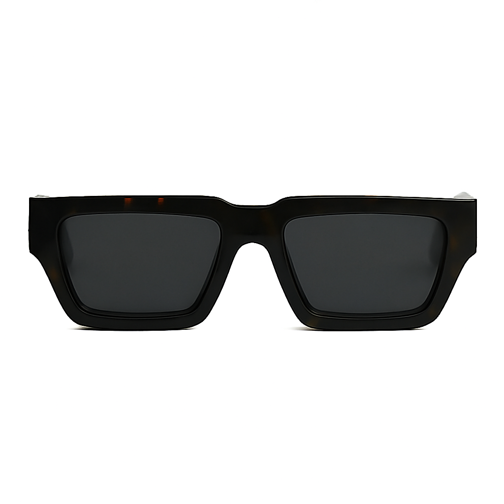 KLINT Bold Geometric Sunglasses, Dark Tortoise by TrueVivid Eyewear - PUNCH Watch & Eyewear 