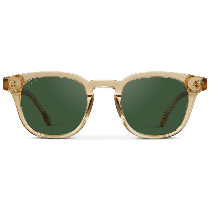 CLARK Mid-Century Polarized Men's Sunglasses in Crystal Champagne by WMP Eyewear - Punch Watch Design 