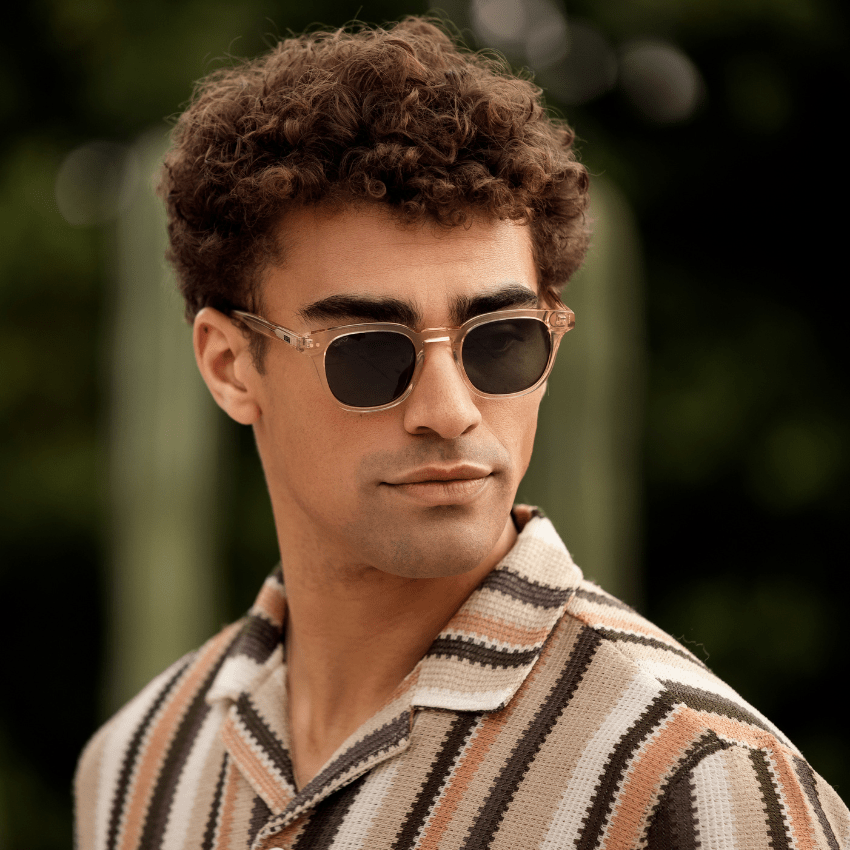 CLARK Mid - Century Polarized Men's Sunglasses in Crystal Champagne by WMP Eyewear - PUNCH Watch & Eyewear - WMP Eyewear