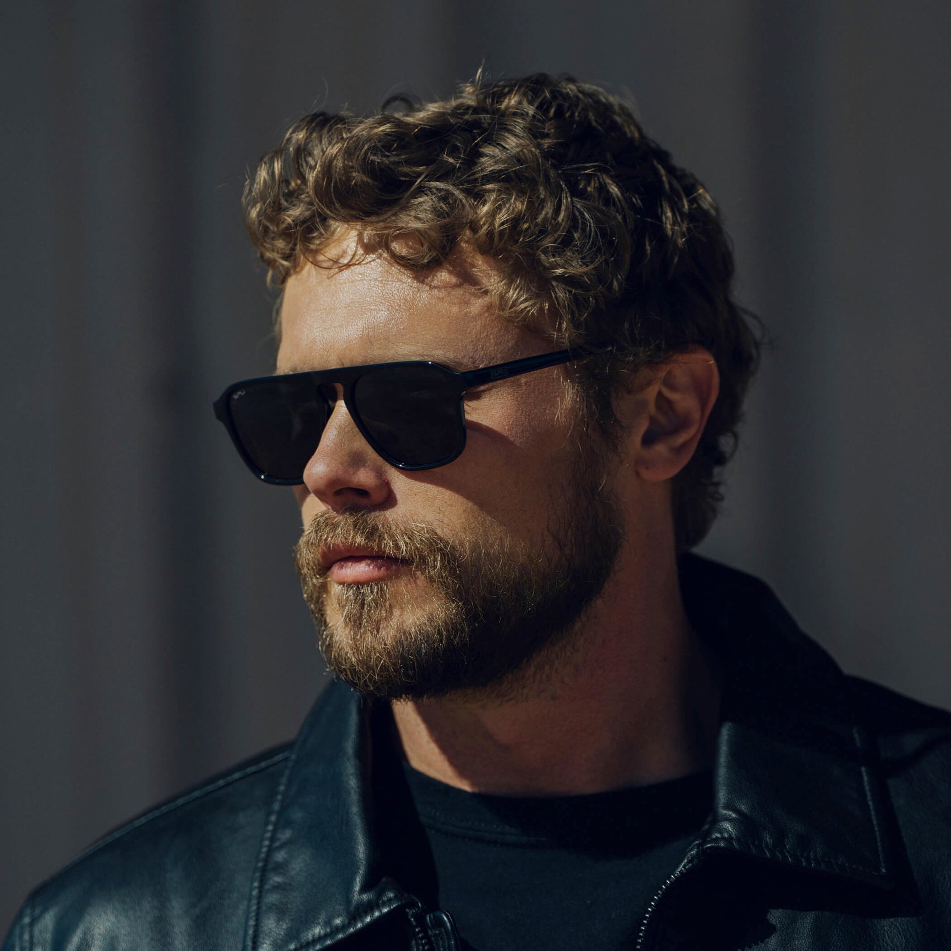 EMERSON Unisex Square Aviator Sunglasses in Triple Black by WMP Eyewear - PUNCH Watch & Eyewear - WMP Eyewear