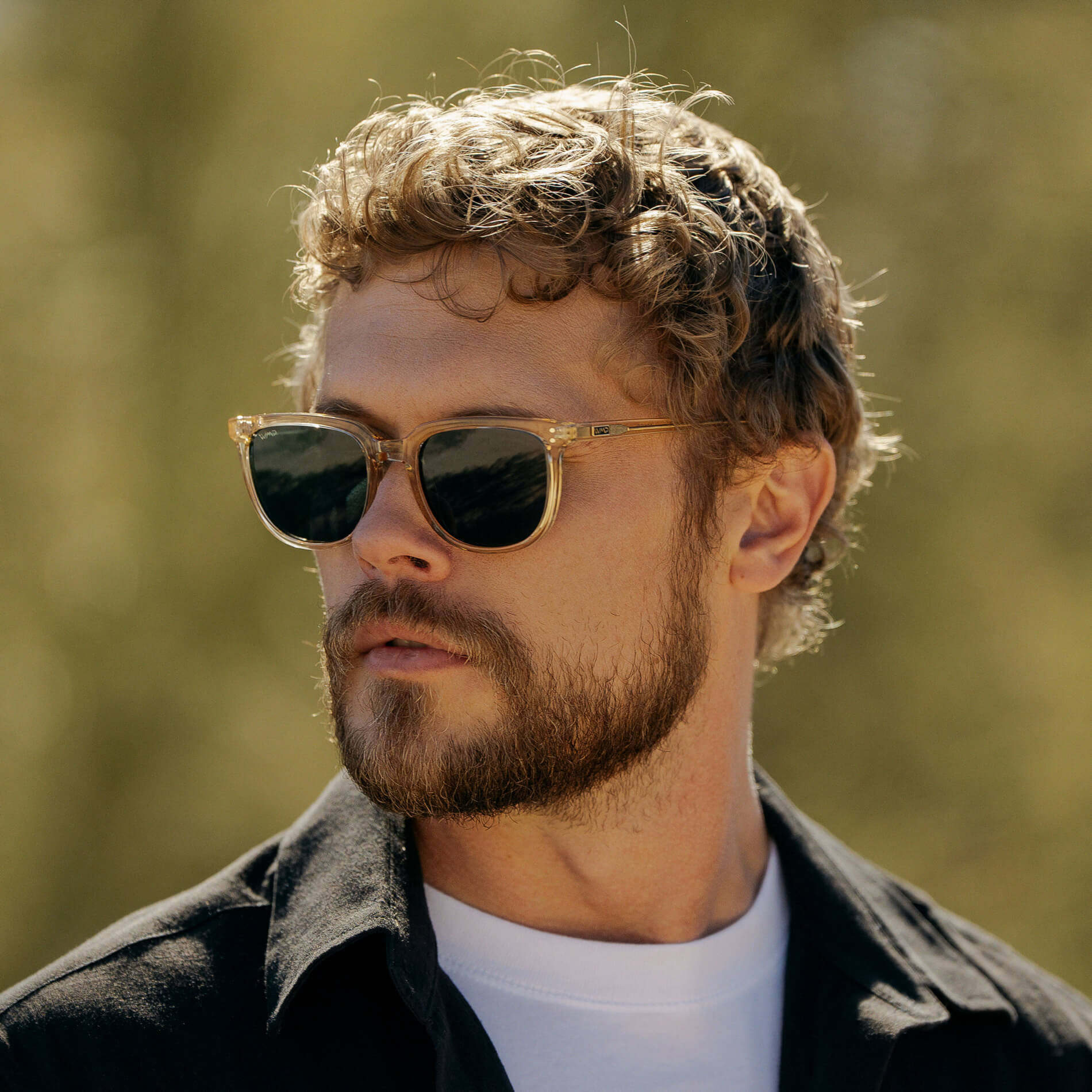 ABNER Unisex Polarized Sunglasses in Champagne Crystal by WMP Eyewear - PUNCH Watch & Eyewear - WMP Eyewear