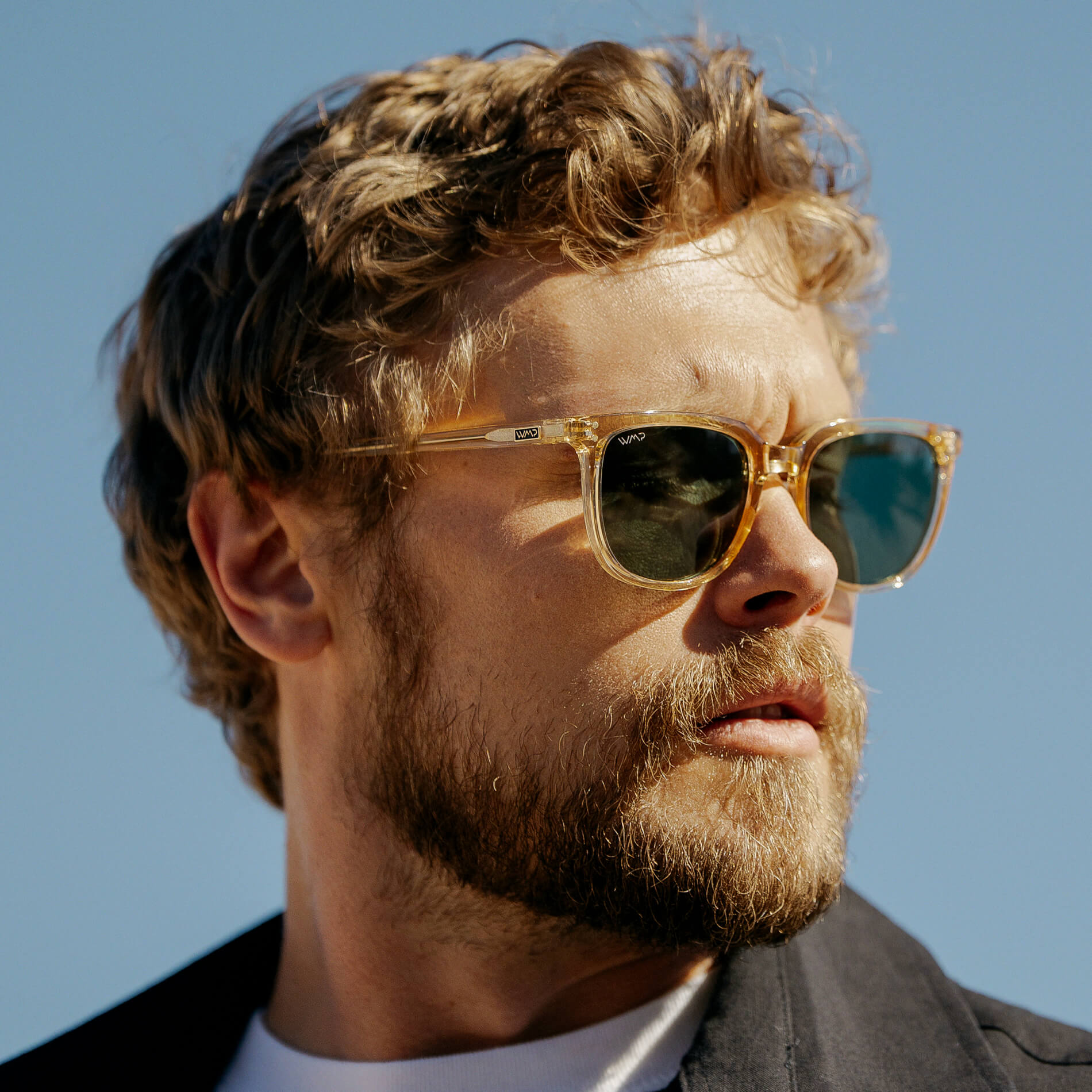 ABNER Unisex Polarized Sunglasses in Champagne Crystal by WMP Eyewear - PUNCH Watch & Eyewear - WMP Eyewear