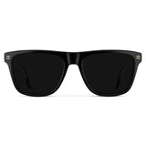 CULLEN Triple Black Polarised Rectangular Sunglasses by WMP Eyewear