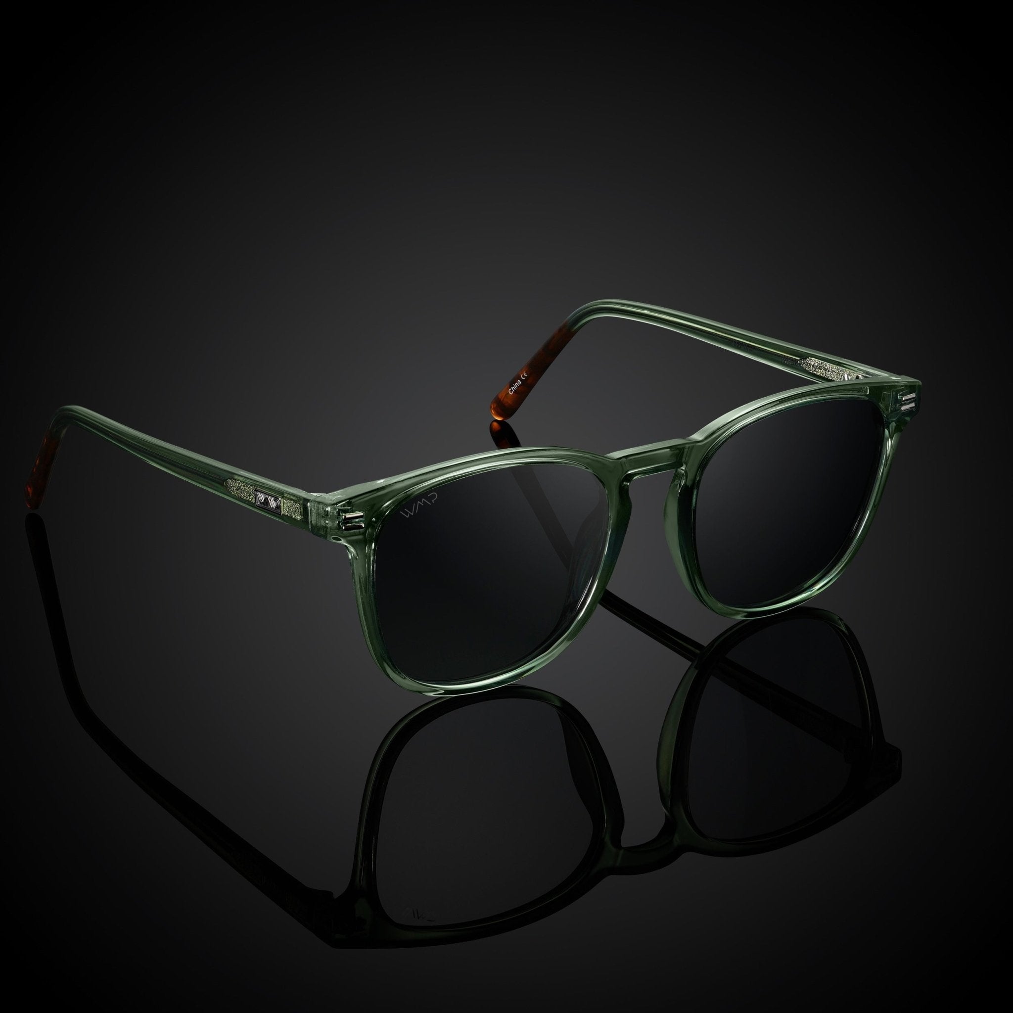 NICK Polarized Men's l Women's Sunglasses in Emerald Green by WMP Eyewear - PUNCH Watch & Eyewear - WMP Eyewear