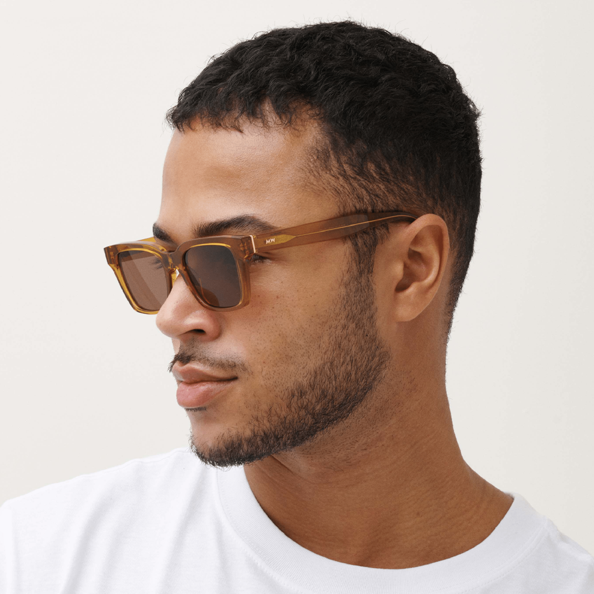 DEAN Rectangular Brown Coffee Sunglasses by Messy Weekend - PUNCH Watch & Eyewear - MESSY WEEKEND