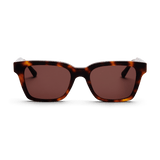 Messy Weekend Dean Rectangular Sunglasses - Tortoise Brown