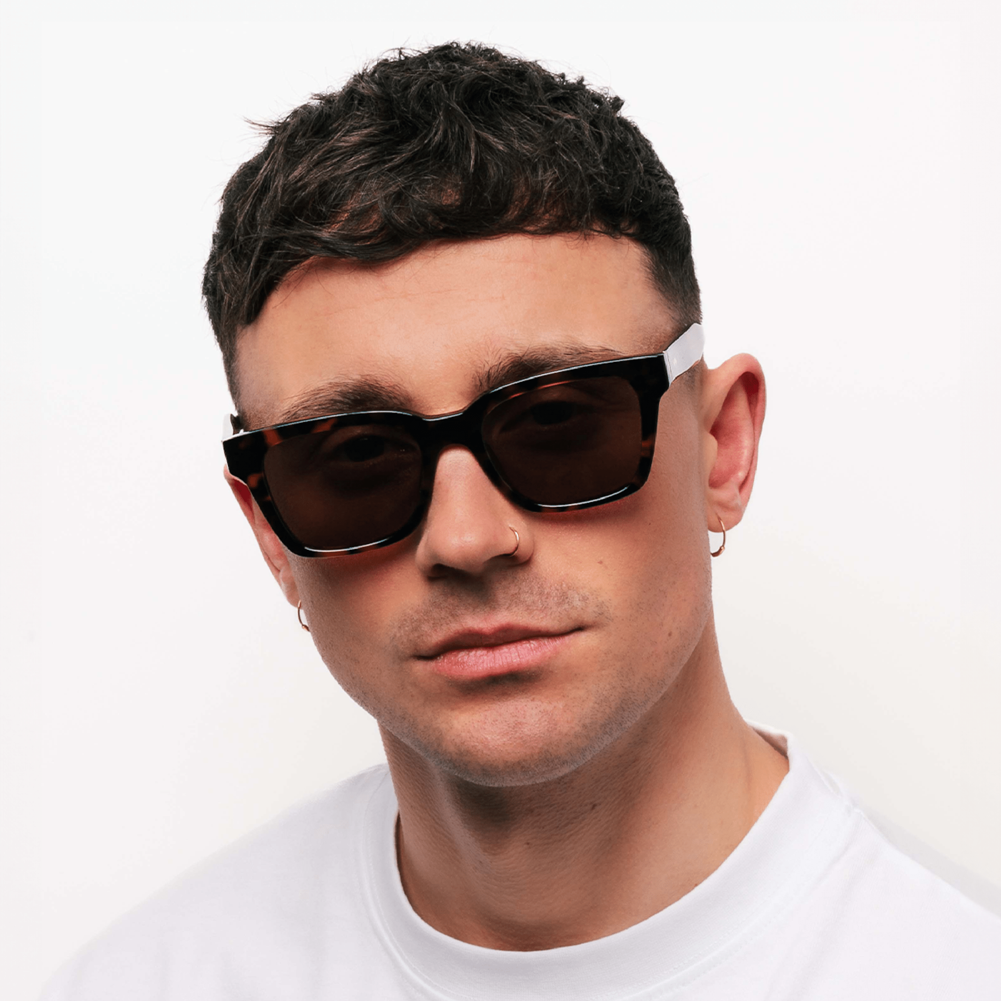 DEAN Rectangular Brown Tortoise Sunglasses by Messy Weekend - PUNCH Watch & Eyewear - MESSY WEEKEND