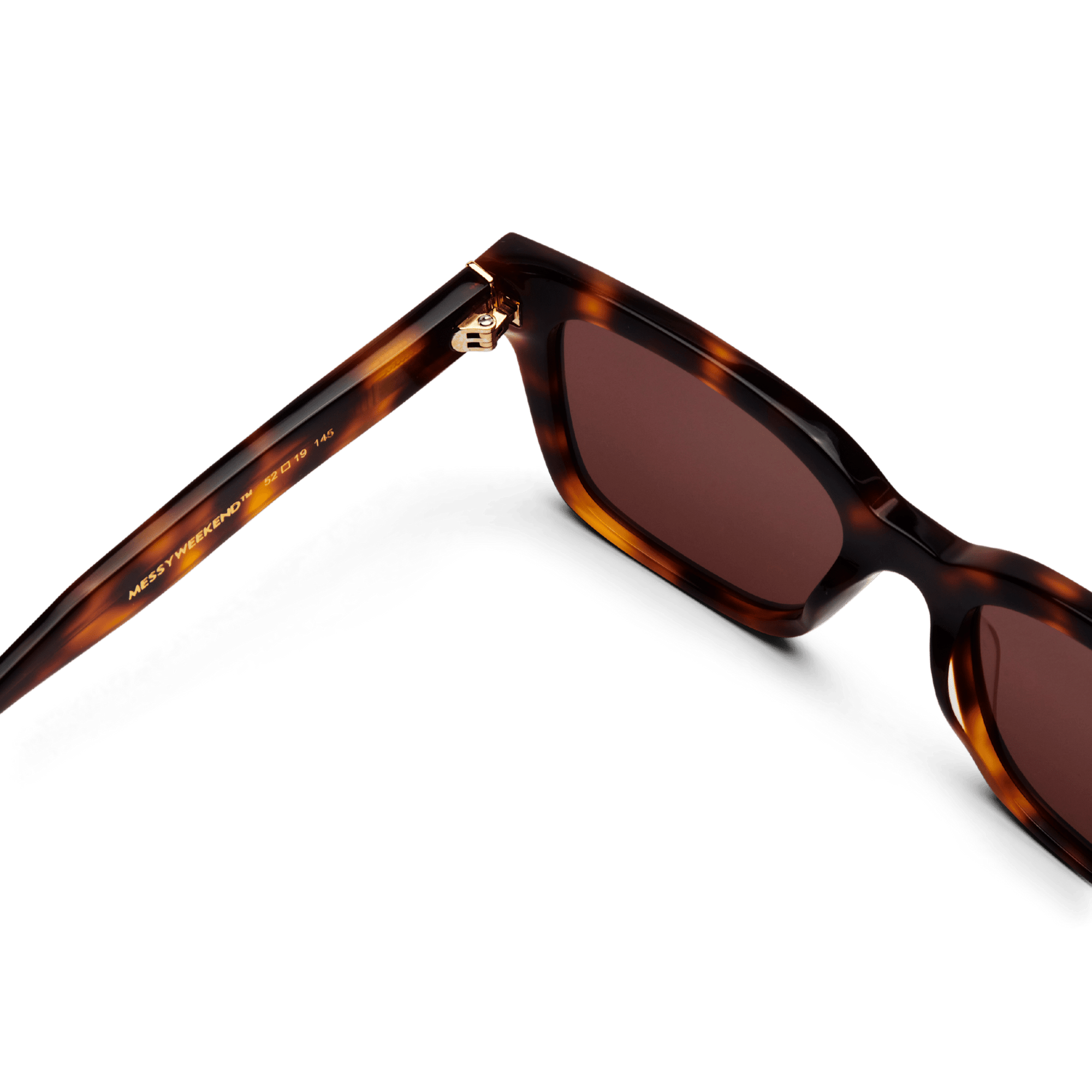 DEAN Rectangular Brown Tortoise Sunglasses by Messy Weekend - PUNCH Watch & Eyewear - MESSY WEEKEND