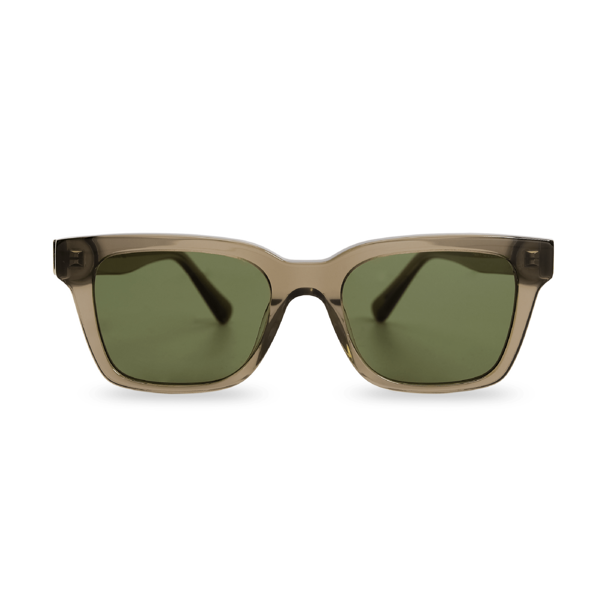 DEAN Rectangular Bottle Green Sunglasses by Messy Weekend - PUNCH Watch & Eyewear - MESSY WEEKEND