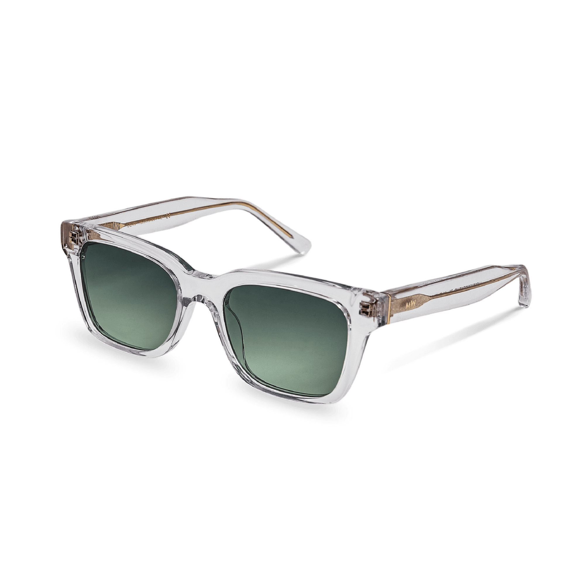 DEAN Rectangular Crystal Green Sunglasses by Messy Weekend - PUNCH Watch & Eyewear - MESSY WEEKEND