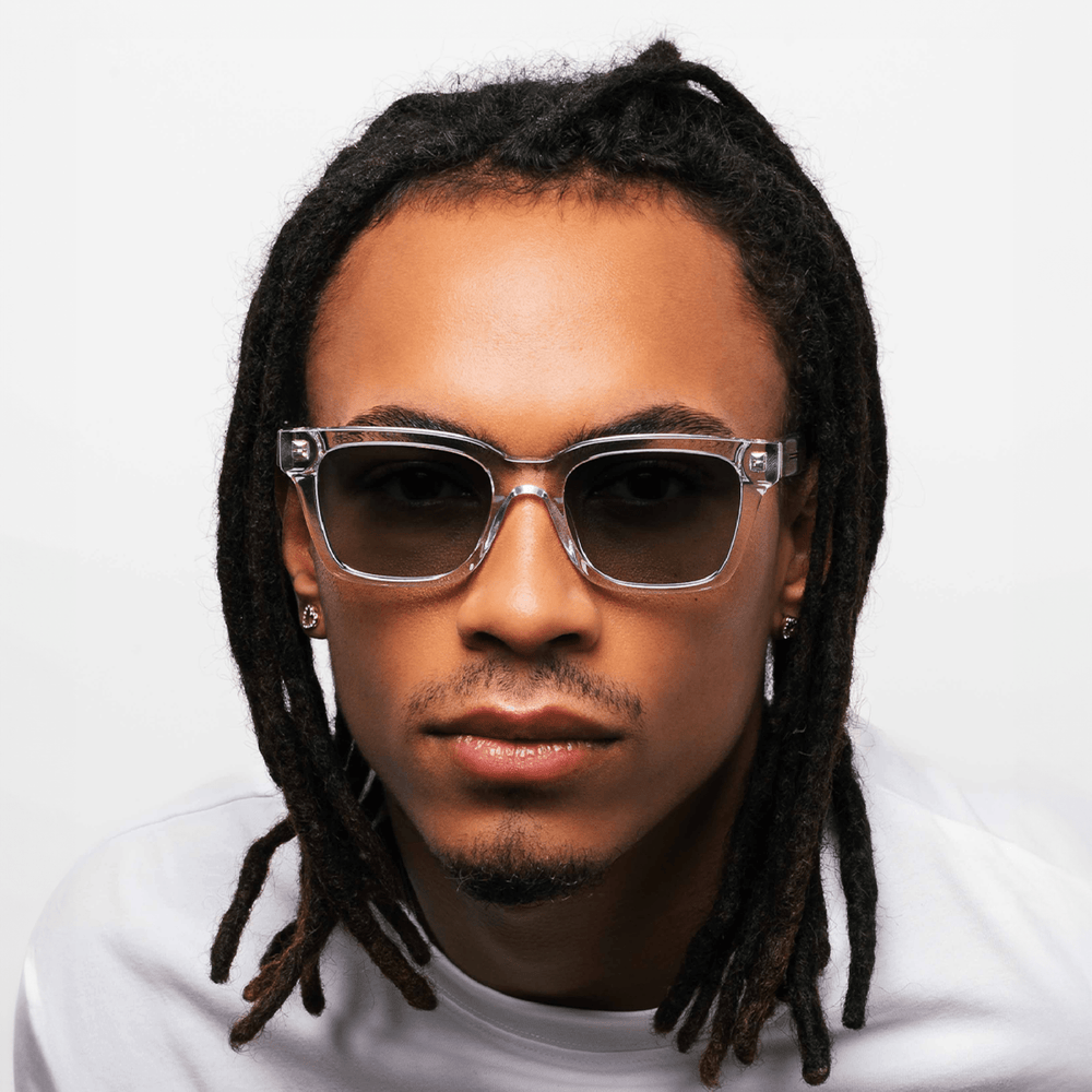 DEAN Rectangular Crystal Green Sunglasses by Messy Weekend - PUNCH Watch & Eyewear - MESSY WEEKEND