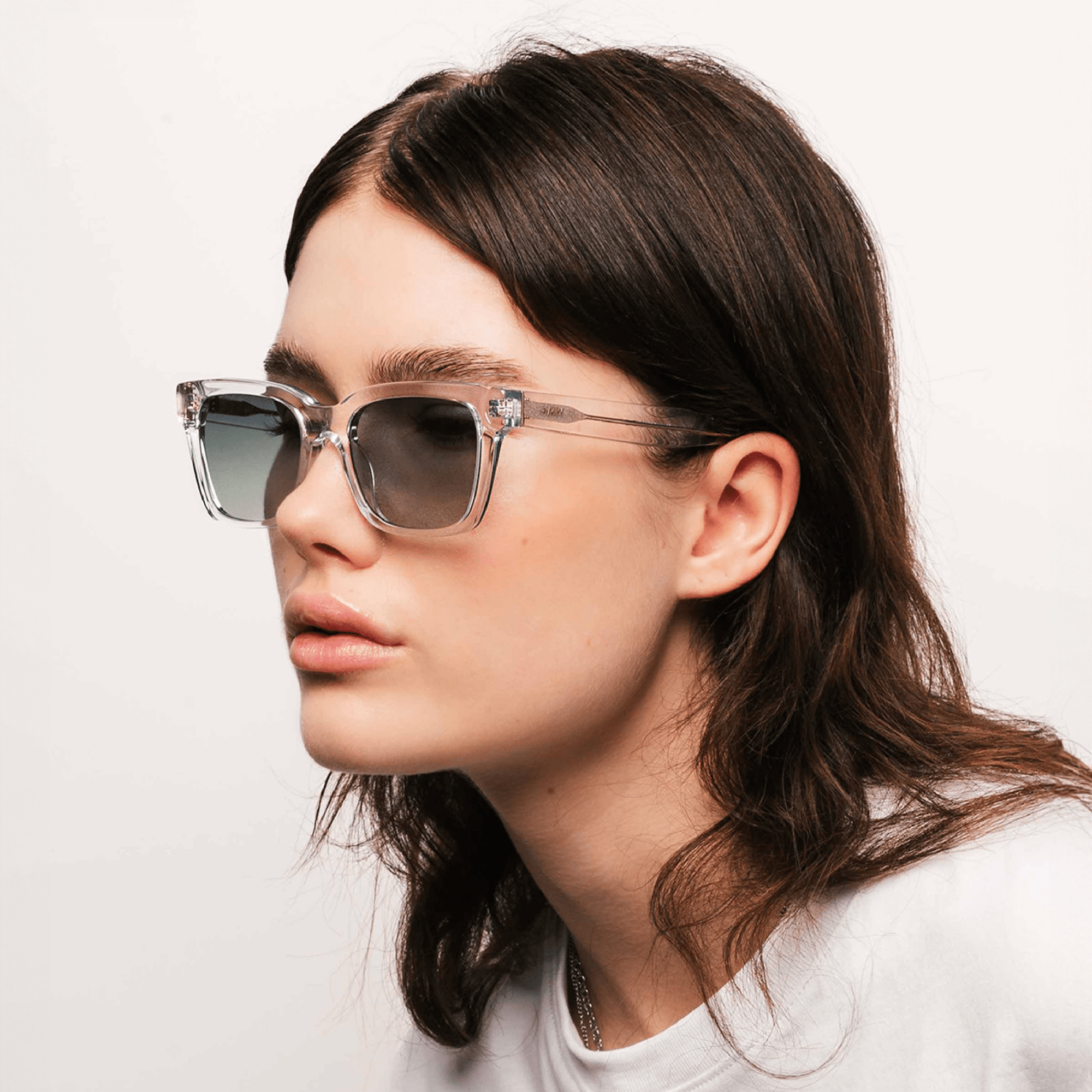 DEAN Rectangular Crystal Green Sunglasses by Messy Weekend - PUNCH Watch & Eyewear - MESSY WEEKEND