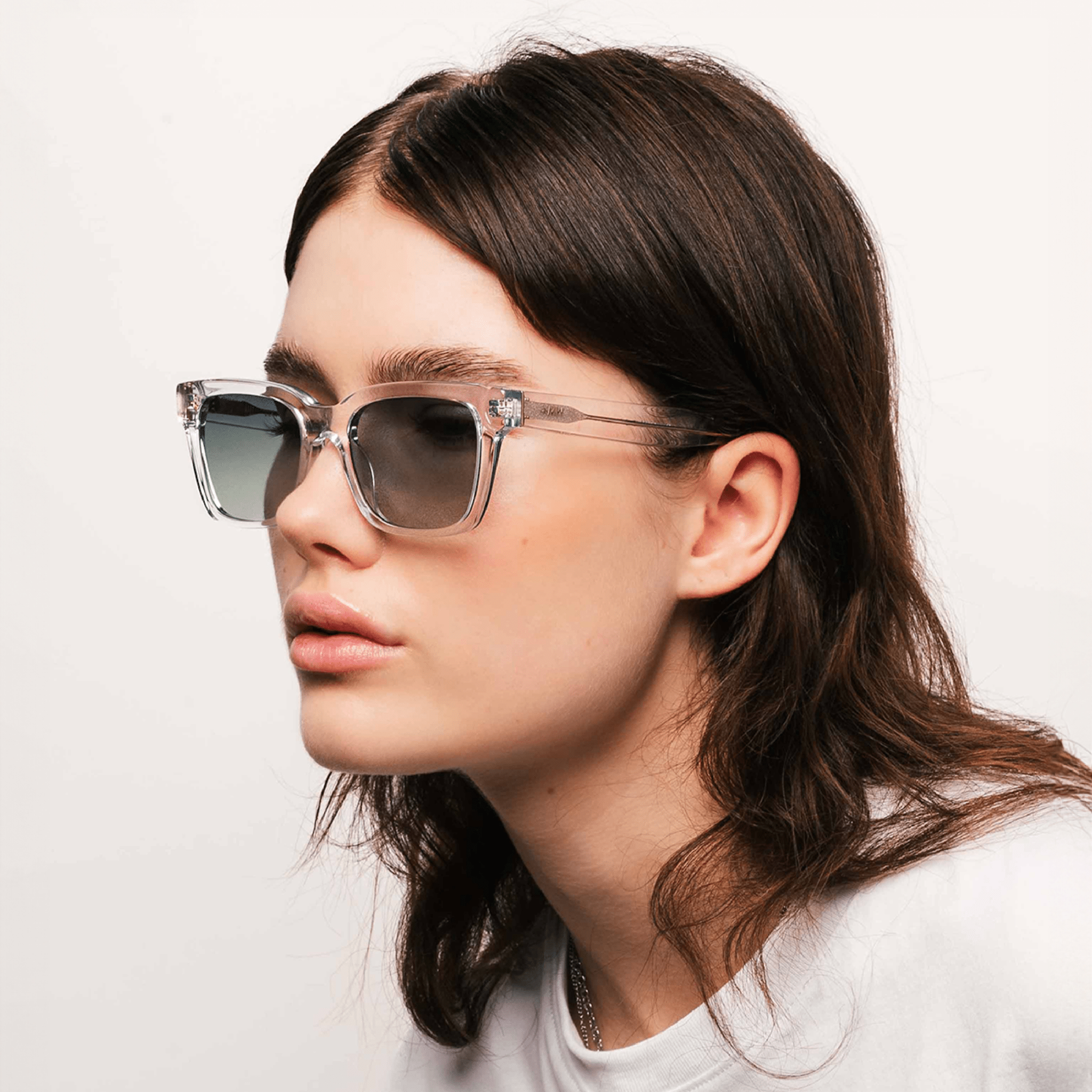 DEAN Rectangular Crystal Green Sunglasses by Messy Weekend - PUNCH Watch & Eyewear - MESSY WEEKEND