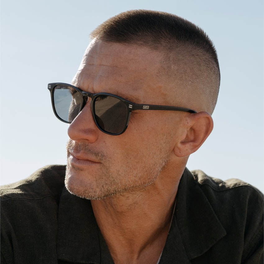 NICK Polarized Men's l Women's Sunglasses in Black by WMP Eyewear - PUNCH Watch & Eyewear - WMP Eyewear