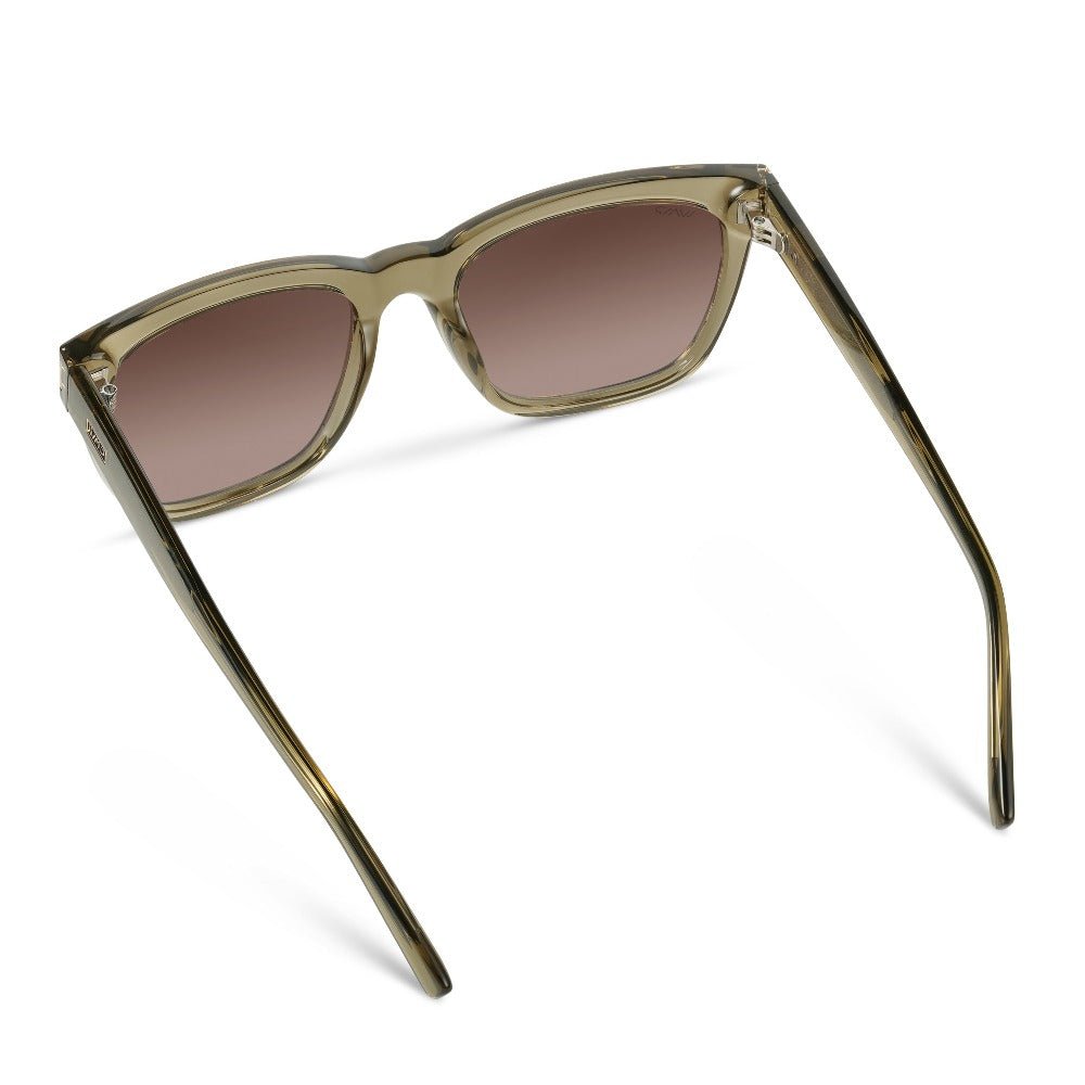 DAKOTA Thick Framed Women's Sunglasses in Crystal Moss Green by WMP Eyewear - PUNCH Watch & Eyewear - WMP Eyewear