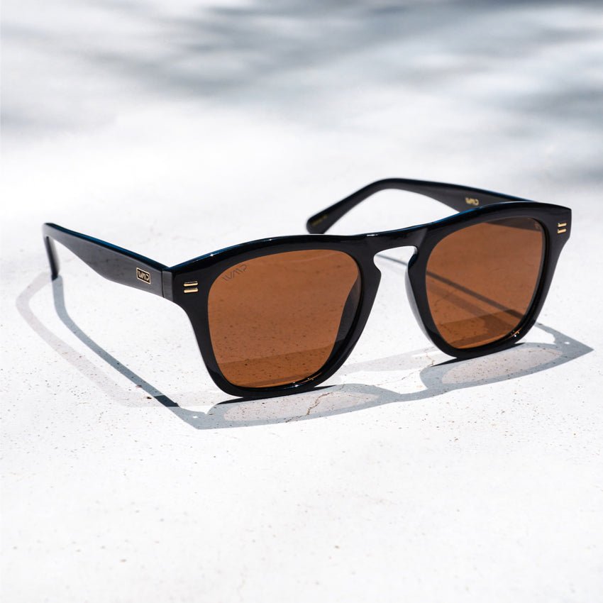 DASH Modern Unisex Sunglasses in Glossy Black by WMP Eyewear - PUNCH Watch & Eyewear - WMP Eyewear