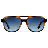 DEAN Polarised Oversized Aviator Sunglasses in Whiskey Brown Tort by WMP Eyewear
