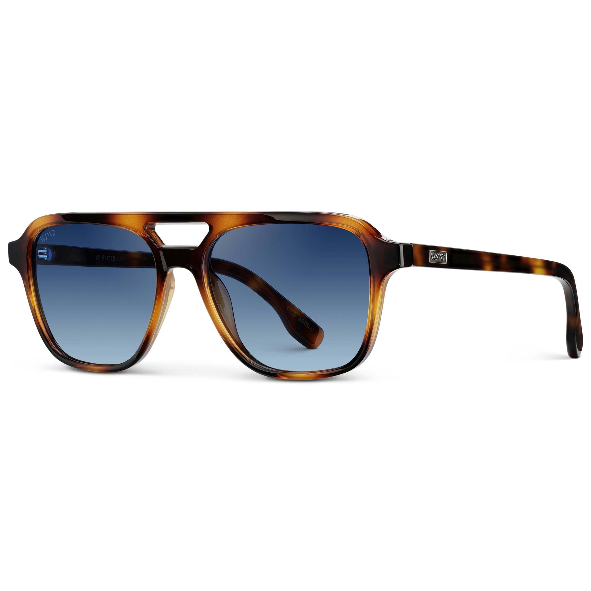 DEAN Polarised Oversized Aviator Sunglasses in Whiskey Brown Tort by WMP Eyewear - PUNCH Watch & Eyewear - WMP Eyewear