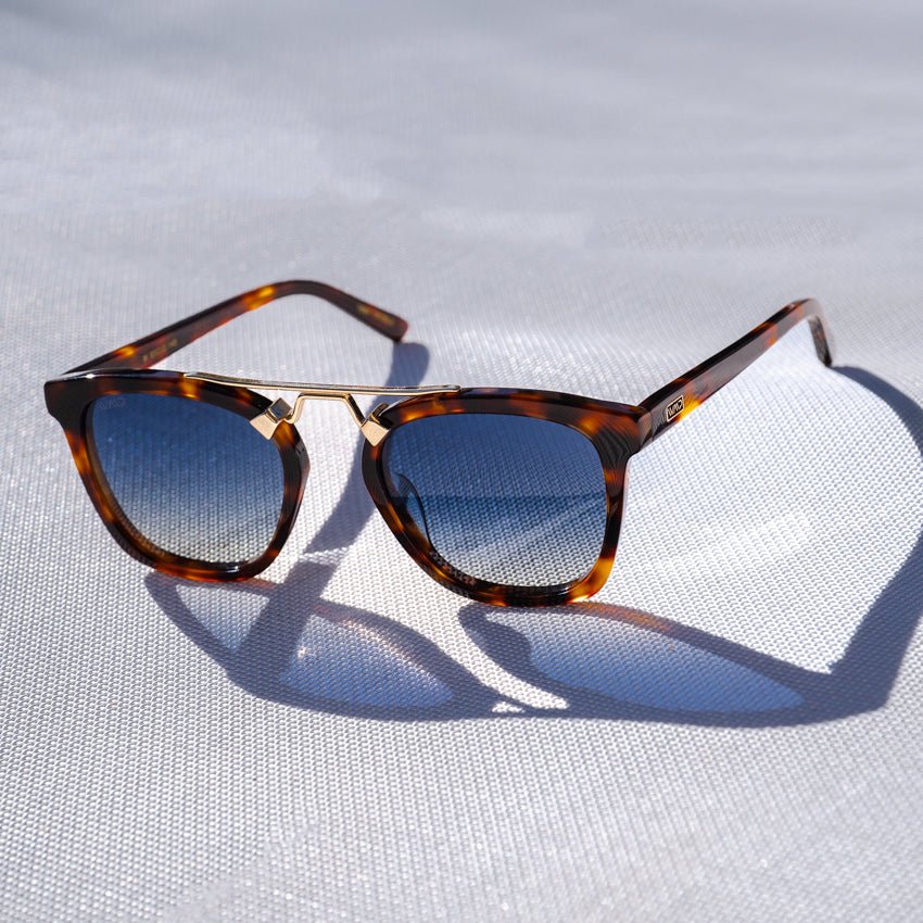 DEMI Oversized Women's Sunglasses in Whiskey Brown Tortoise by WMP Eyewear - PUNCH Watch & Eyewear - WMP Eyewear