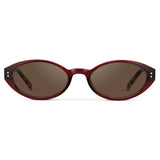 ESME Classic Oval Women's Sunglasses in Red Garnet by WMP Eyewear